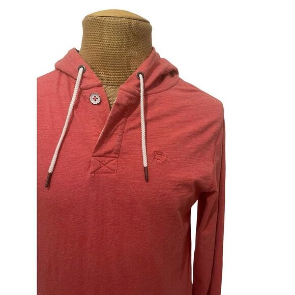 Southern‎ Tide Men's Hoodie Sweater Salmon Pink Chest Logo Size Small - Picture 4 of 8